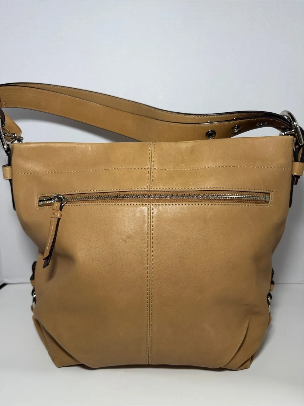 Coach Caramel Leather Shoulder Hobo